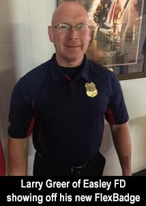 FlexLarryEasley Man Wearing Flex Badge