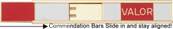 commendation bar holder