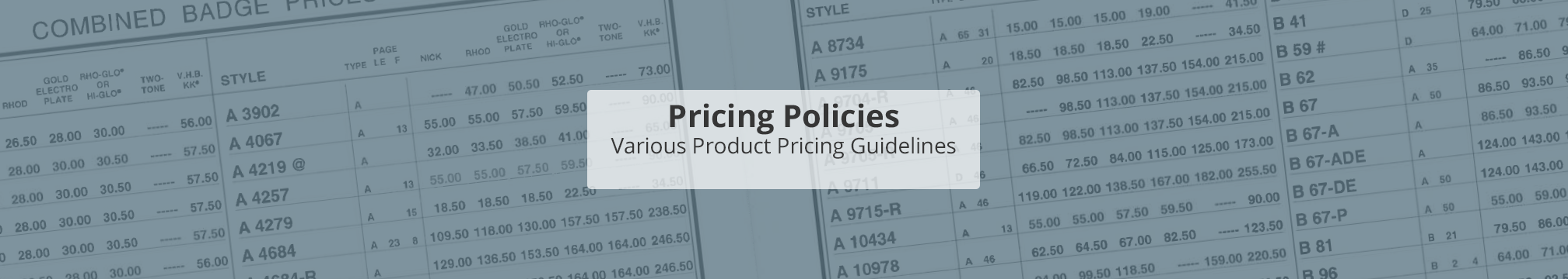 Pricing
