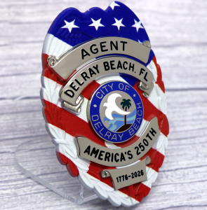 Delray Beach 250th Flag Badge